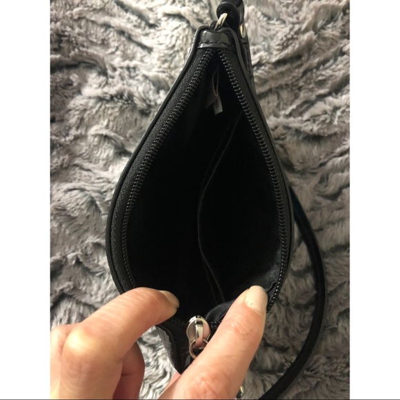 Coach Patent Faux-Leather Black Wristlet - Picture 3 of 3